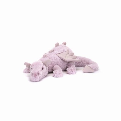 Jellycat Lavender Dragon Huge New Zealand | RYOFK8526